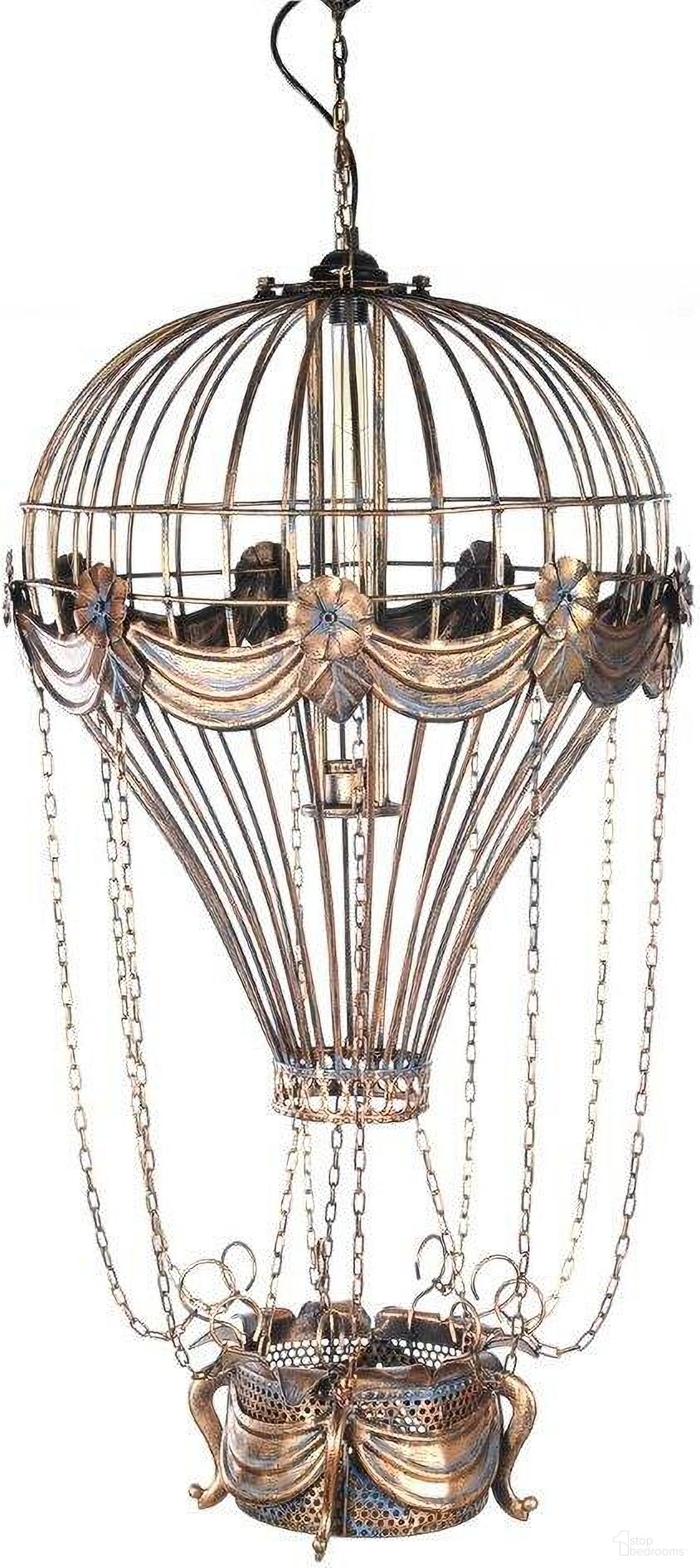 Homeroots Vintage Hot Air Balloon Pendant