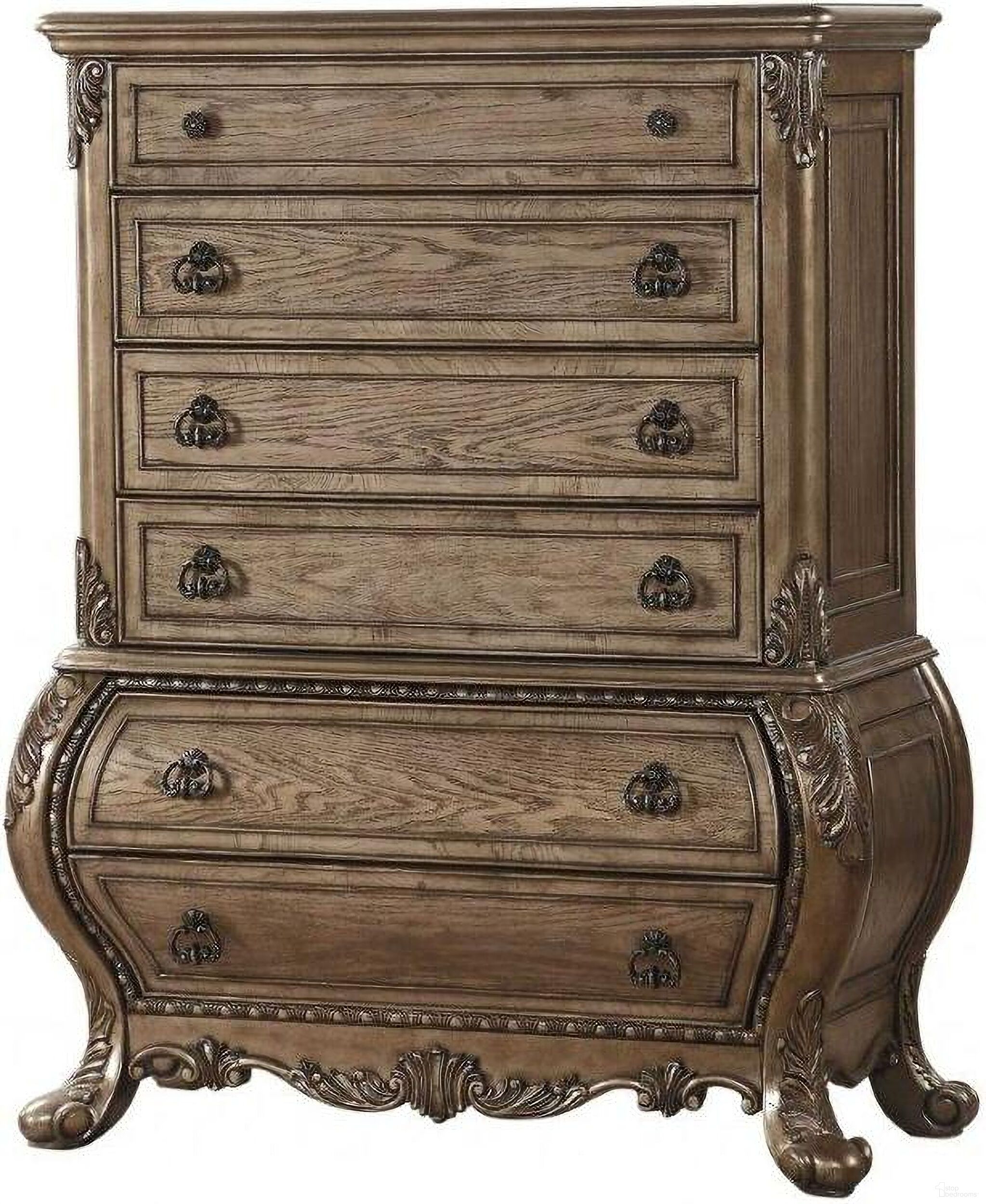 Homeroots Vintage Oak Wood Chest