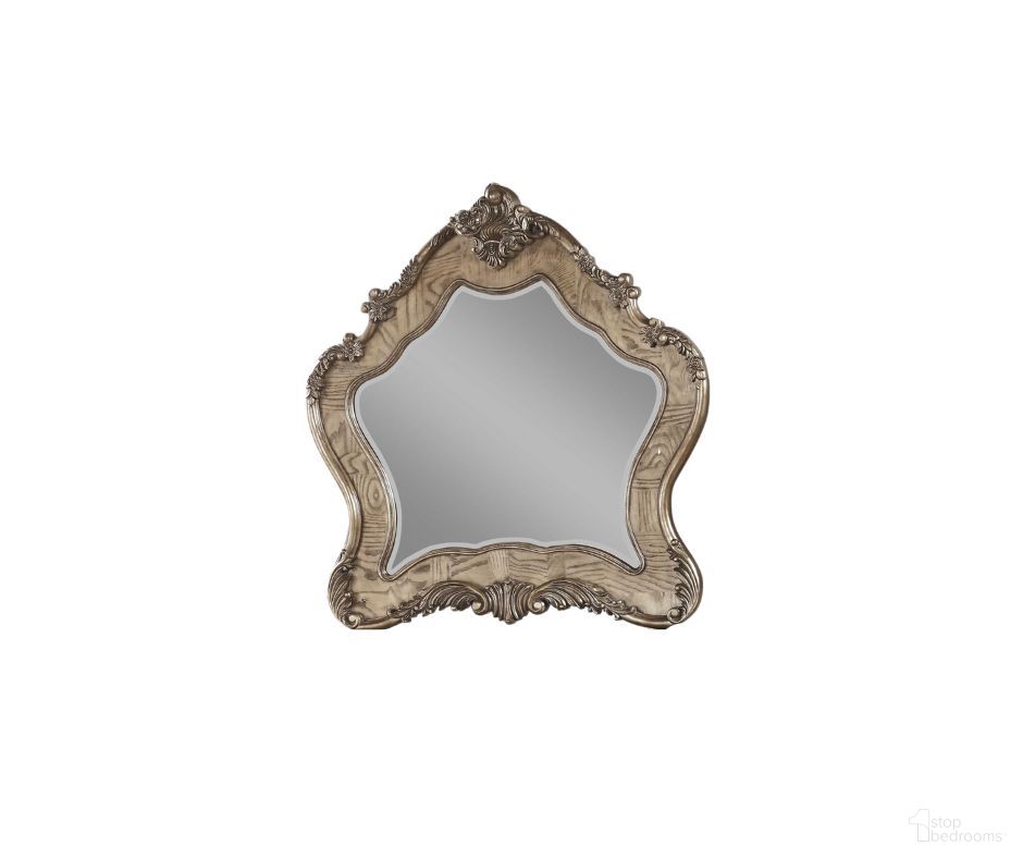 Homeroots Vintage Oak Wood Mirror