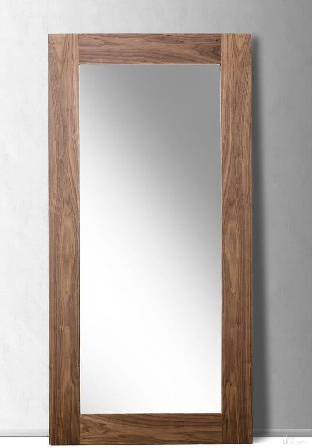The appearance of Homeroots Walnut Mdf Veneer And Glass Mirror 282737 designed by Homeroots in the coastal interior design. This walnut piece of furniture  was selected by 1StopBedrooms from  to add a touch of cosiness and style into your home. Sku: 282737. Material: Wood Veneer.