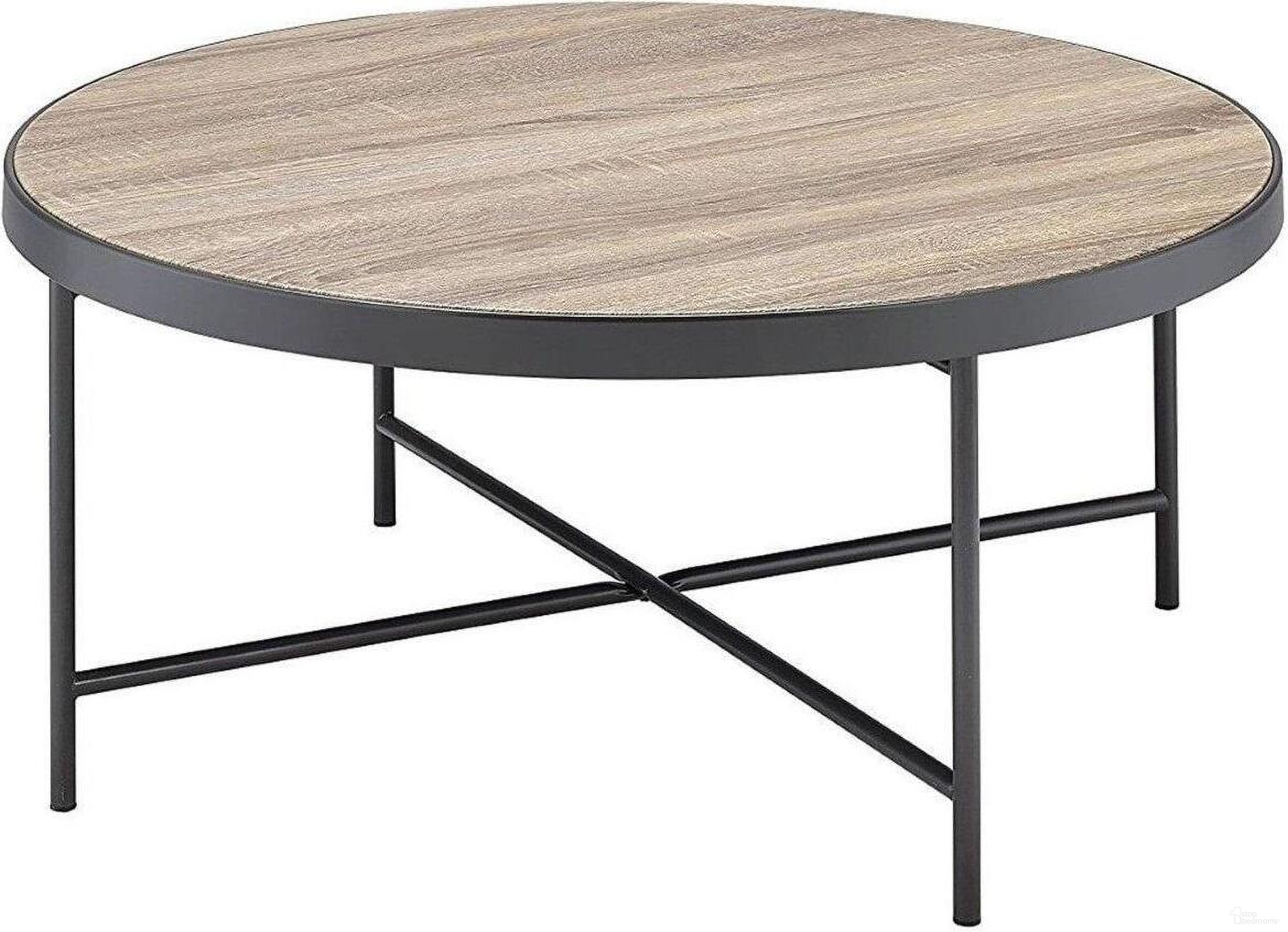 Homeroots Weathered Gray Oak Coffee Table