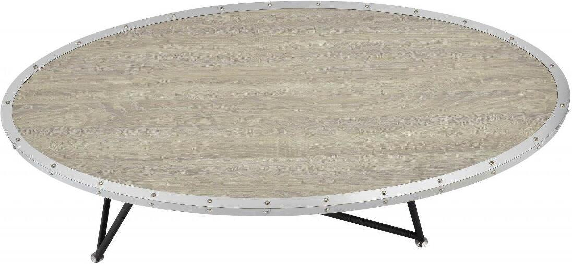 Homeroots Weathered Gray Oak Particle Board Coffee Table | 1StopBedrooms