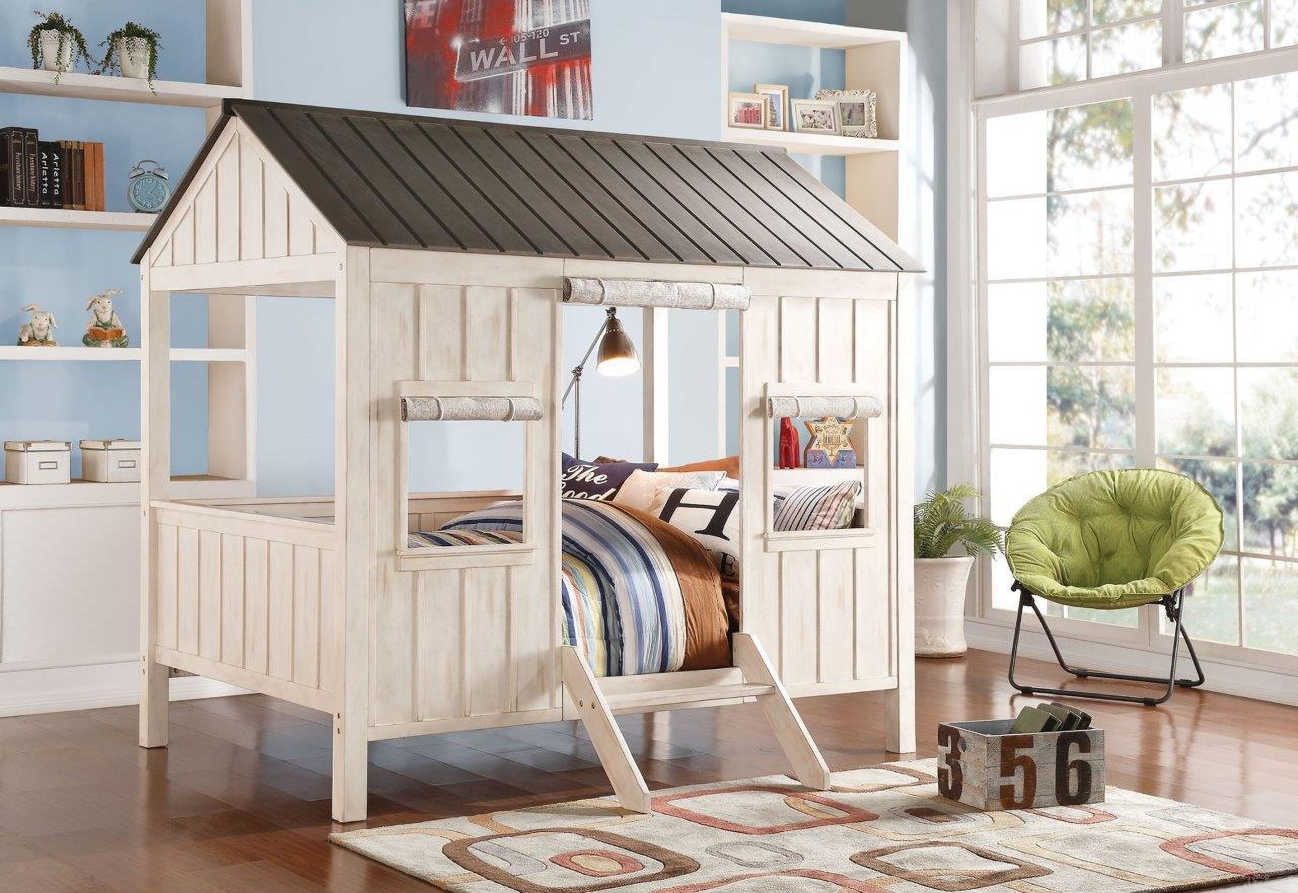 The appearance of Homeroots Weathered White And Washed Gray Cottage Full Bed designed by Homeroots in the modern / contemporary interior design. This white piece of furniture was selected by 1StopBedrooms from to add a touch of cosiness and style into your home. Sku: 285629. Bed Size: Full. Bed Type: Novelty Bed. Material: Pine.