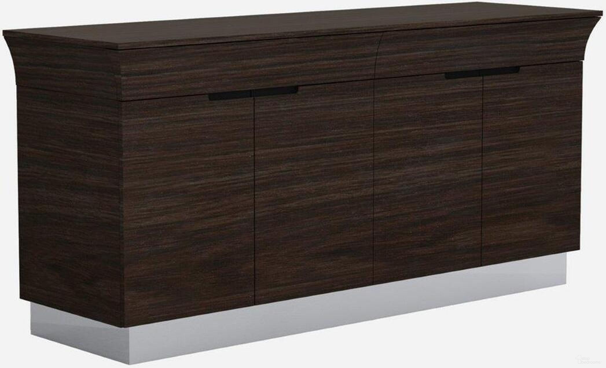The appearance of Homeroots Wenge Buffet designed by Homeroots in the modern / contemporary interior design. This wenge piece of furniture  was selected by 1StopBedrooms from  to add a touch of cosiness and style into your home. Sku: 366213. Material: Wood.
