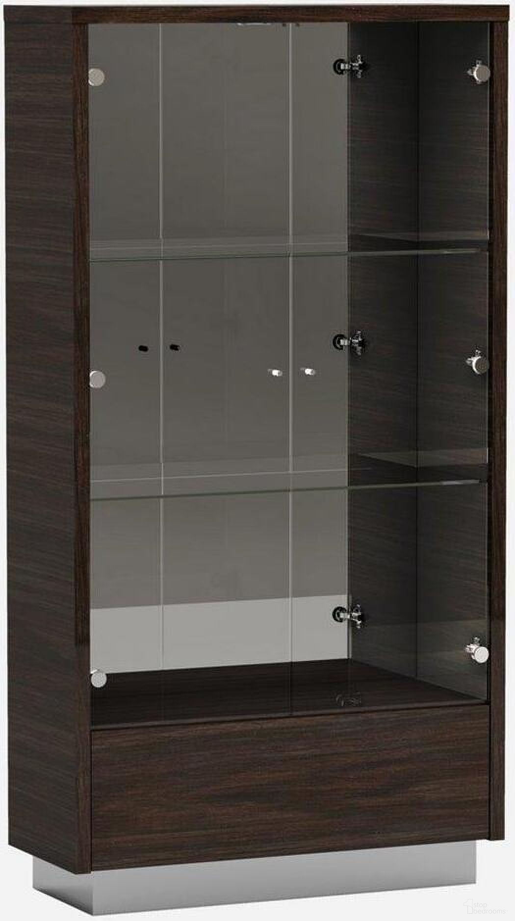 The appearance of Homeroots Wenge Vetrina designed by Homeroots in the modern / contemporary interior design. This wenge piece of furniture was selected by 1StopBedrooms from to add a touch of cosiness and style into your home. Sku: 366214. Material: Wood.