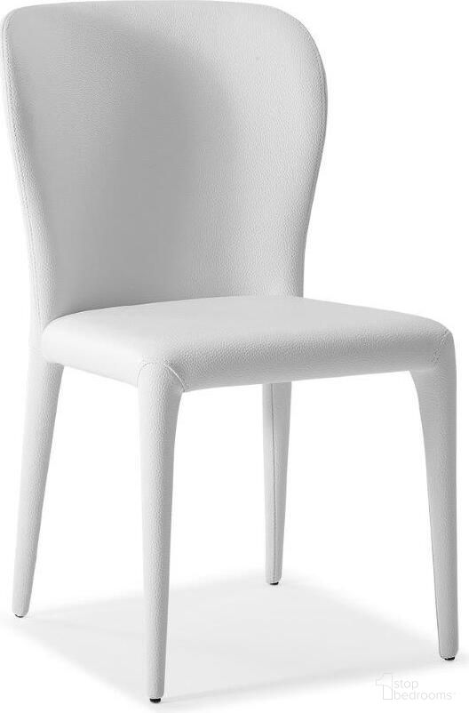 The appearance of Homeroots White Faux Leather And Metal Dining Chair 320748 designed by Homeroots in the modern / contemporary interior design. This white piece of furniture was selected by 1StopBedrooms from to add a touch of cosiness and style into your home. Sku: 320748. Material: Leather. Chair Type: Side Chair.