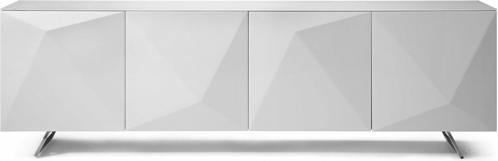 The appearance of Homeroots White Glass Buffet designed by Homeroots in the modern / contemporary interior design. This white piece of furniture  was selected by 1StopBedrooms from  to add a touch of cosiness and style into your home. Sku: 320844. Material: Steel.