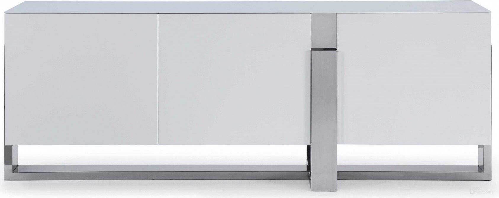 The appearance of Homeroots White Glass Steel Buffet designed by Homeroots in the modern / contemporary interior design. This white piece of furniture  was selected by 1StopBedrooms from  to add a touch of cosiness and style into your home. Sku: 320857. Material: Steel.