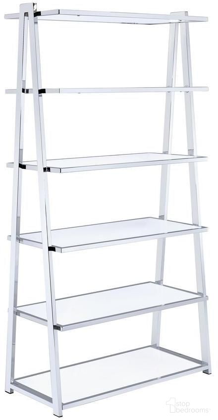 The appearance of Homeroots White High Gloss And Chrome Bookcase 286630 designed by Homeroots in the modern / contemporary interior design. This white piece of furniture was selected by 1StopBedrooms from to add a touch of cosiness and style into your home. Sku: 286630. Material: Metal.