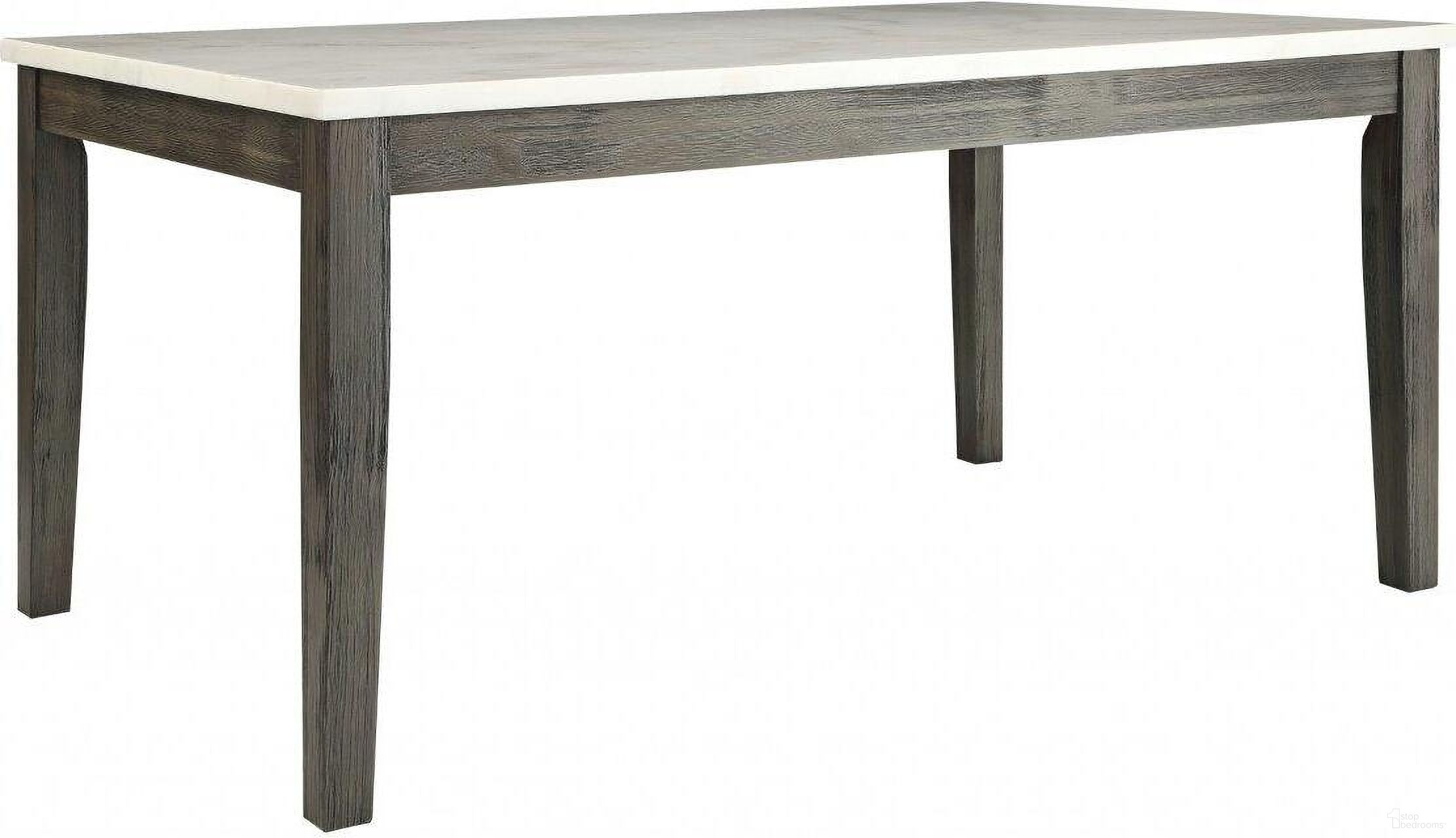 The appearance of Homeroots White Marble And Gray Oak Dining Table designed by Homeroots in the modern / contemporary interior design. This gray oak piece of furniture  was selected by 1StopBedrooms from  to add a touch of cosiness and style into your home. Sku: 319145. Table Base Style: Legs. Material: Marble. Table Top Shape: Rectangular. Size: 38" x 64".
