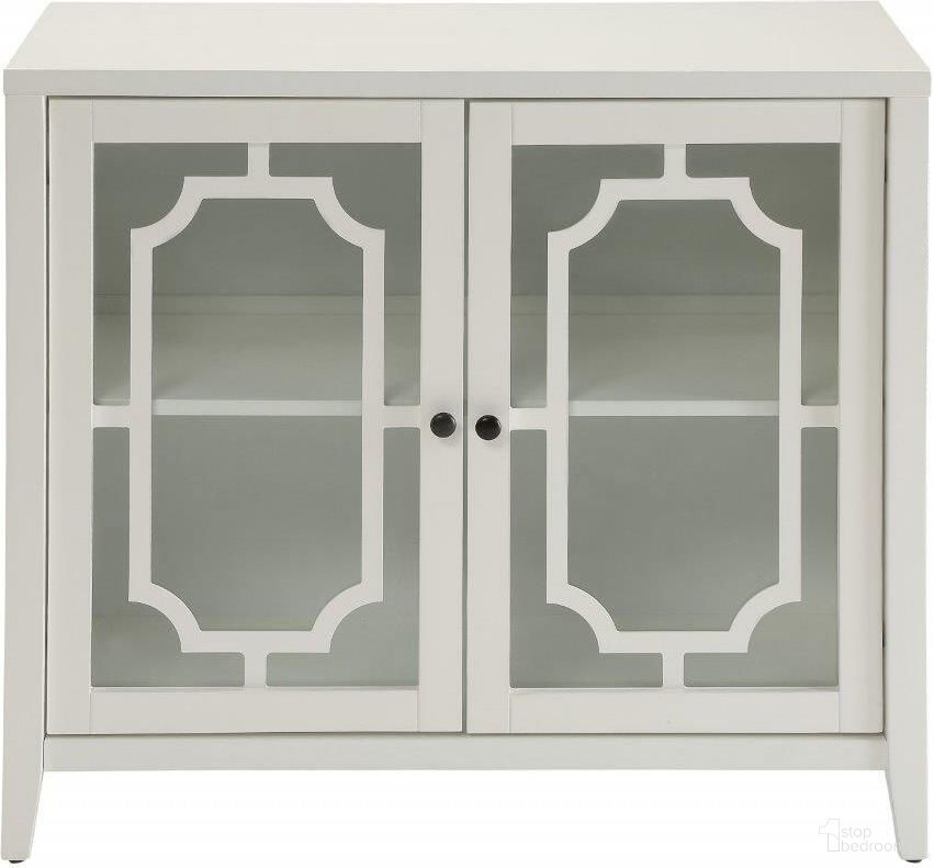 The appearance of Homeroots White Mdf Cabinet designed by Homeroots in the transitional interior design. This white piece of furniture  was selected by 1StopBedrooms from  to add a touch of cosiness and style into your home. Sku: 286455. Material: MDF.