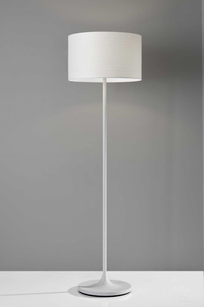 The appearance of Homeroots White Metal Floor Lamp 372791 designed by Homeroots in the modern / contemporary interior design. This white piece of furniture was selected by 1StopBedrooms from to add a touch of cosiness and style into your home. Sku: 372791. Material: Fabric.