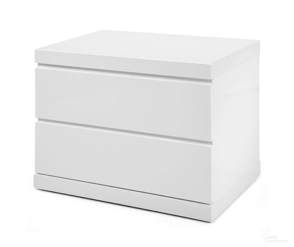 The appearance of Homeroots White Nightstand 370736 designed by Homeroots in the modern / contemporary interior design. This white piece of furniture  was selected by 1StopBedrooms from  to add a touch of cosiness and style into your home. Sku: 370736. Material: Steel.