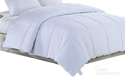 The appearance of Homeroots White Polyester Medium Warmth Twin Down Alternative Comforter Duvet Insert 248176 designed by Homeroots in the traditional interior design. This white piece of furniture  was selected by 1StopBedrooms from  to add a touch of cosiness and style into your home. Sku: 248176. Material: Polyester. Bed Size: Twin.