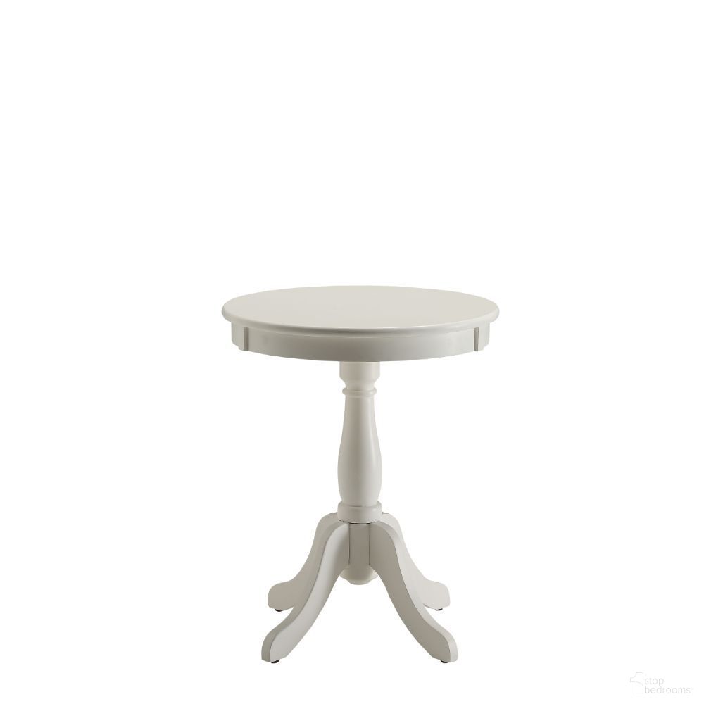 The appearance of Homeroots White Solid Wood Leg Side Table 286298 designed by Homeroots in the traditional interior design. This white piece of furniture  was selected by 1StopBedrooms from  to add a touch of cosiness and style into your home. Sku: 286298. Material: MDF.
