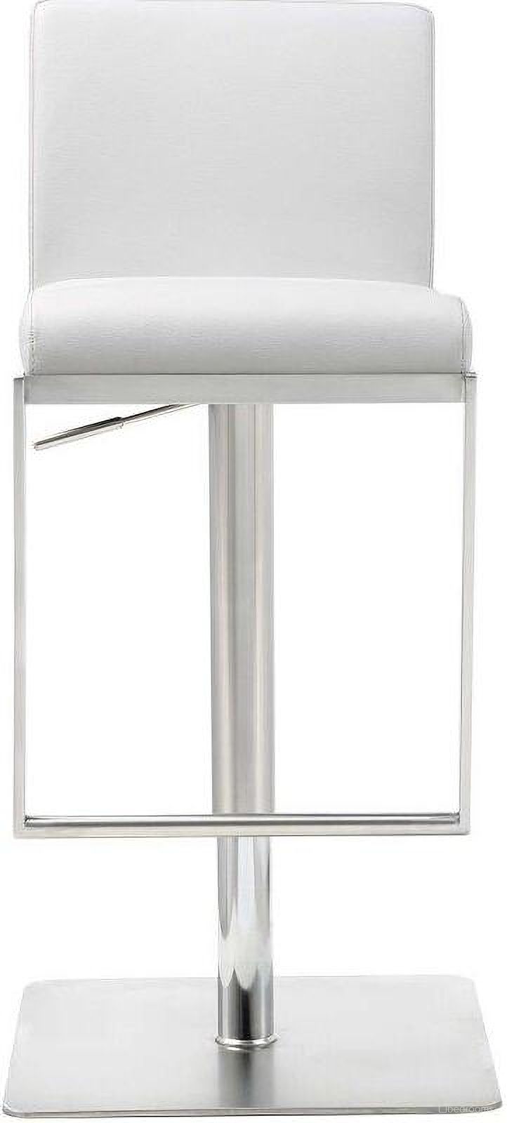 The appearance of Homeroots White Stainless Steel Bar Stool 370620 designed by Homeroots in the modern / contemporary interior design. This white piece of furniture was selected by 1StopBedrooms from to add a touch of cosiness and style into your home. Sku: 370620. Material: Steel.