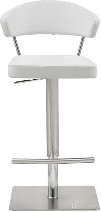 The appearance of Homeroots White Stainless Steel Bar Stool 370622 designed by Homeroots in the modern / contemporary interior design. This white piece of furniture  was selected by 1StopBedrooms from  to add a touch of cosiness and style into your home. Sku: 370622. Material: Steel.