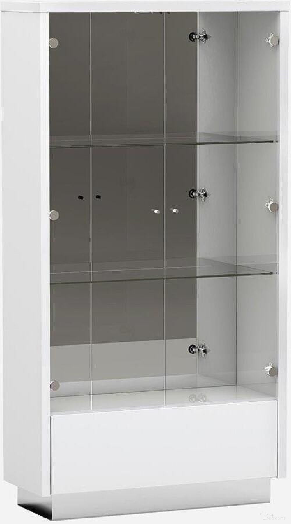 The appearance of Homeroots White Vetrine designed by Homeroots in the modern / contemporary interior design. This white piece of furniture was selected by 1StopBedrooms from to add a touch of cosiness and style into your home. Sku: 366266. Material: Wood.