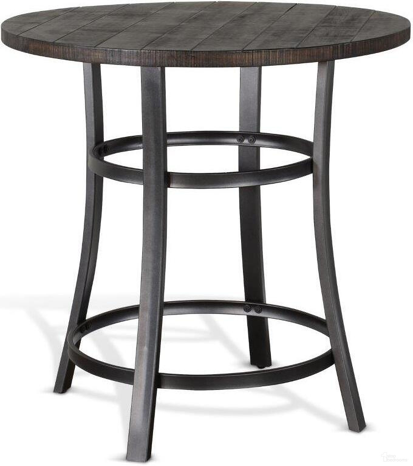 The appearance of Homestead Counter Height Table designed by Sunny Designs in the industrial interior design. This tobacco piece of furniture  was selected by 1StopBedrooms from Homestead Collection to add a touch of cosiness and style into your home. Sku: 1127TL-36. Table Base Style: Pedestal. Table Top Shape: Round. Size: 36". Material: Solid Wood.