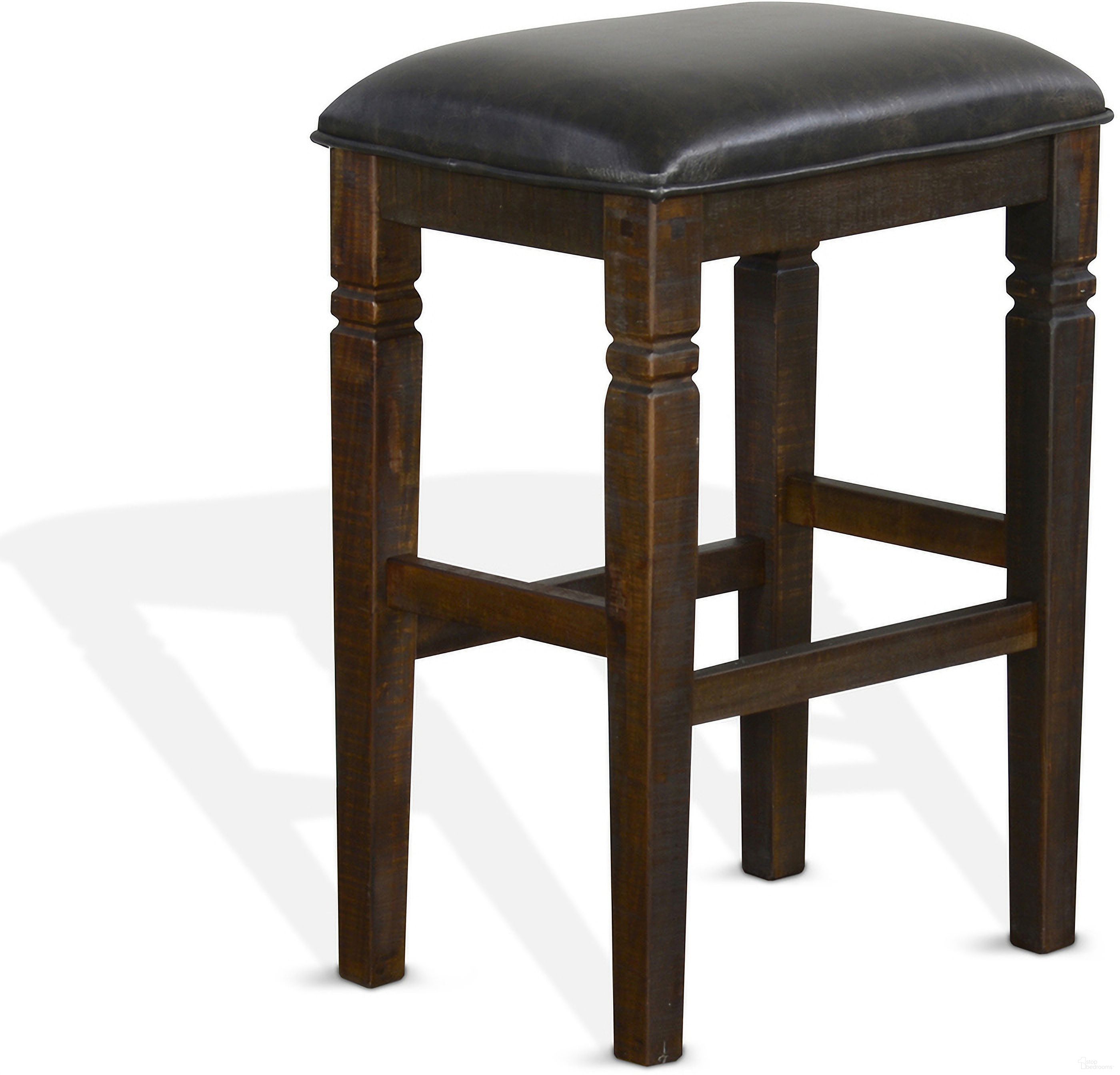 The appearance of Homestead Backless Barstool Set of 2 In Tobacco designed by Sunny Designs in the transitional interior design. This tobacco piece of furniture was selected by 1StopBedrooms from Homestead Collection to add a touch of cosiness and style into your home. Sku: 1430TL2-30. Material: Solid Wood.
