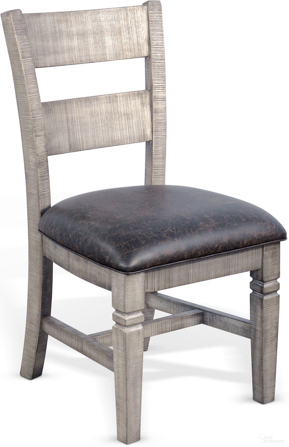 The appearance of Homestead Hills Ladderback Dining Chair Set of 2 In Tobacco and Grey designed by Sunny Designs in the transitional interior design. This tobacco/grey piece of furniture  was selected by 1StopBedrooms from Homestead Hills Collection to add a touch of cosiness and style into your home. Sku: 1429TA. Material: Solid Wood. Chair Type: Side Chair.
