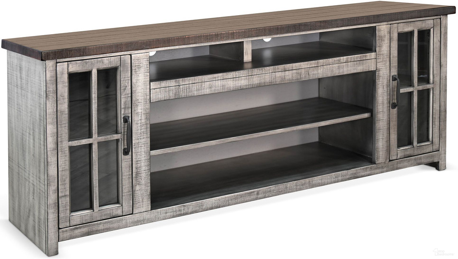 Homestead Hills Media Console In Grey
