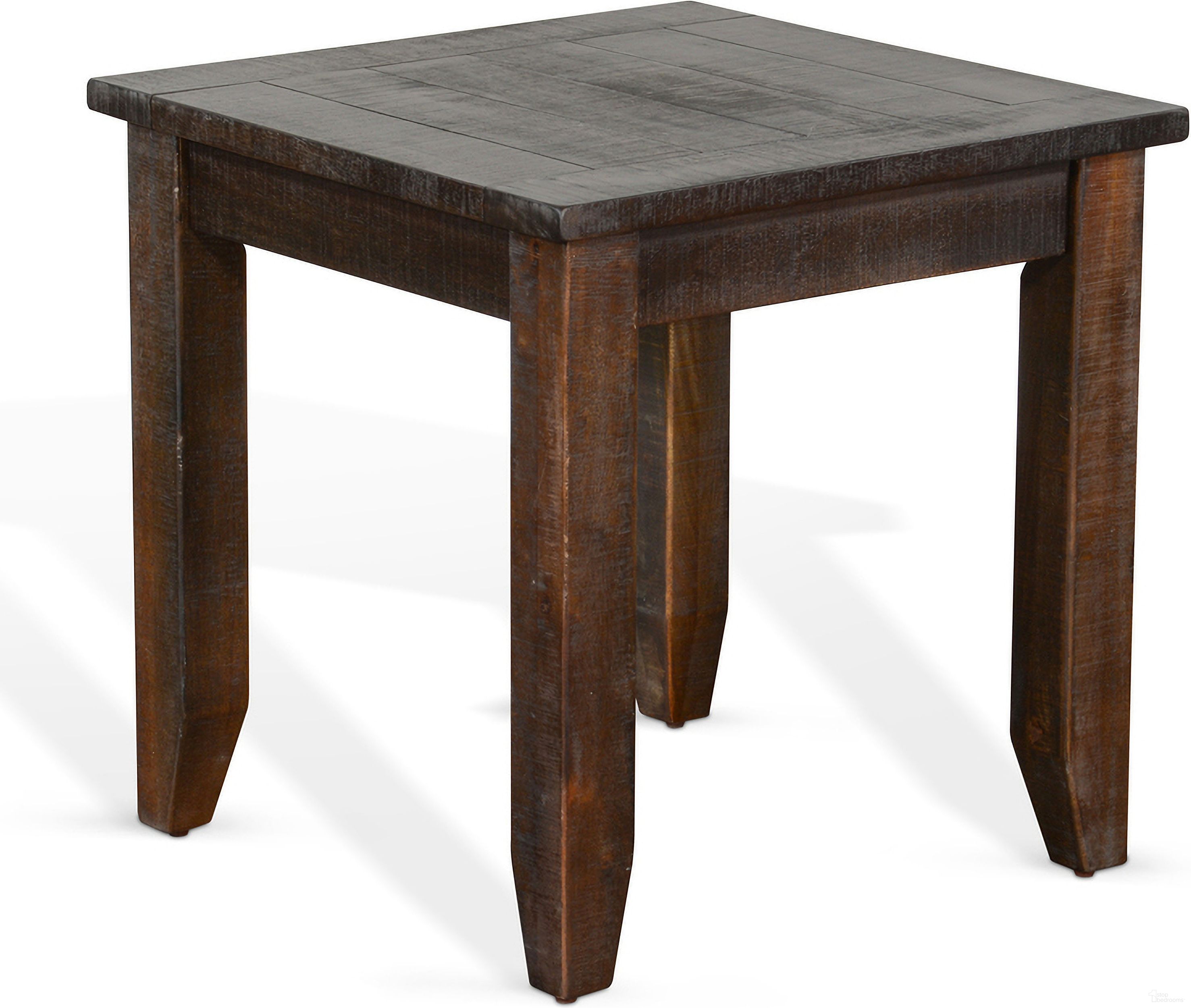 The appearance of Homestead Tobacco Leaf End Table designed by Sunny Designs in the traditional interior design. This tobacco piece of furniture was selected by 1StopBedrooms from Homestead Collection to add a touch of cosiness and style into your home. Sku: 3292TL-E. Material: Solid Wood.