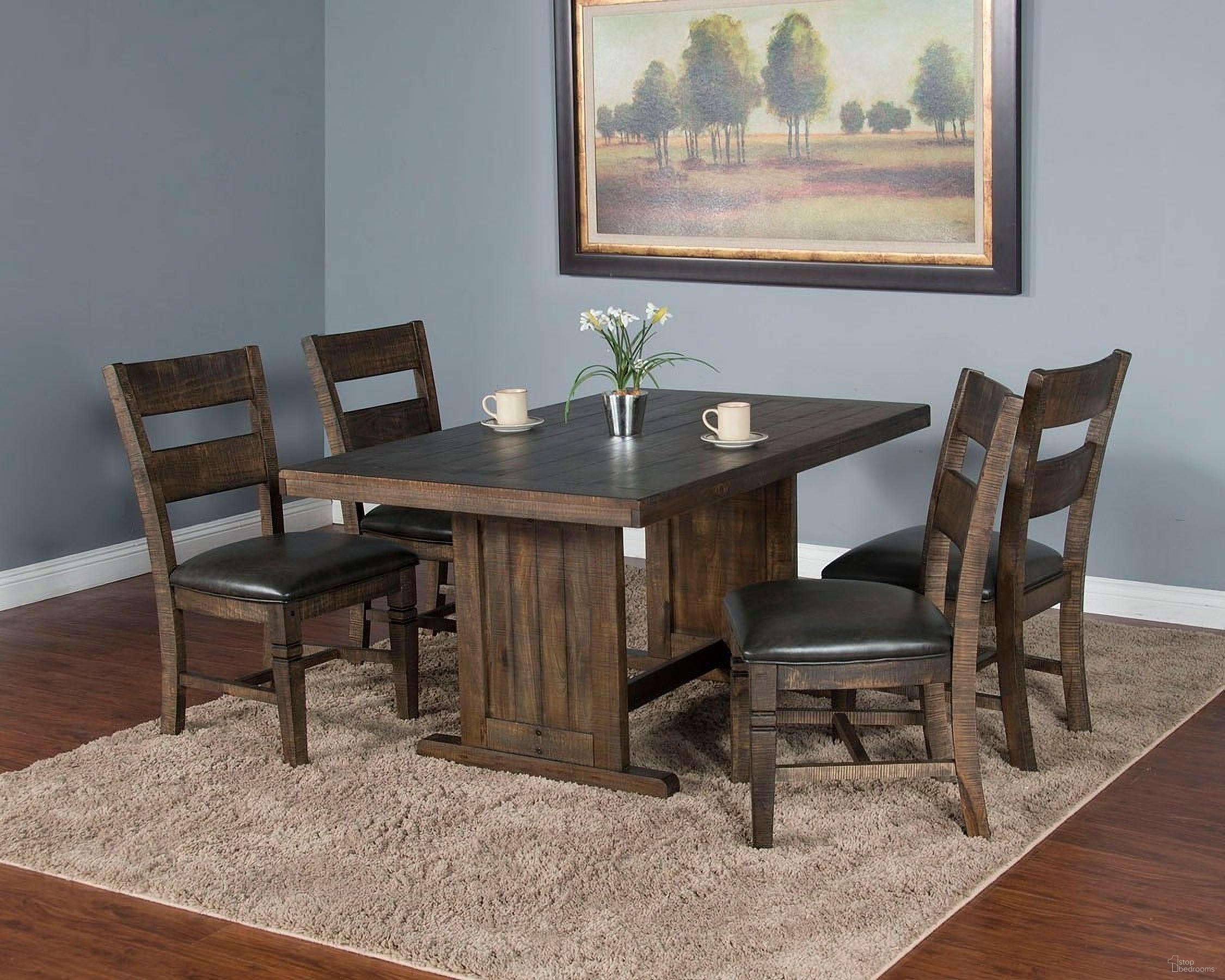 Homestead Tobacco Leaf Nook Dining Room Set by Sunny Design | 1StopBedrooms
