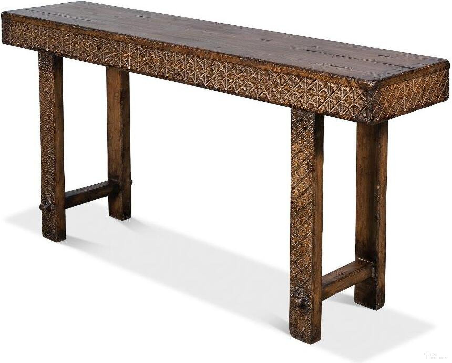 The appearance of Honeycomb Brown Cross Console Table designed by Sarreid in the rustic / southwestern interior design. This brown piece of furniture was selected by 1StopBedrooms from Honeycomb Collection to add a touch of cosiness and style into your home. Sku: 52764.
