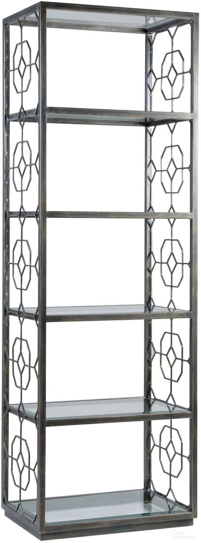 The appearance of Metal Designs Honeycomb Slim Etagere In St. Laurent designed by Artistica Home in the industrial interior design. This st. laurent piece of furniture was selected by 1StopBedrooms from Metal Designs Collection to add a touch of cosiness and style into your home. Sku: 2056-990-44. Material: Metal.