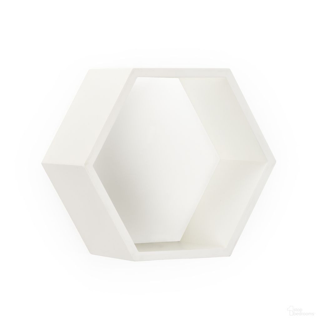 The appearance of Honeycomb Wall Box In White and Cream designed by Chelsea House in the modern / contemporary interior design. This white/cream piece of furniture was selected by 1StopBedrooms from Lisa Kahn Collection to add a touch of cosiness and style into your home. Sku: 382091. Material: Wood.