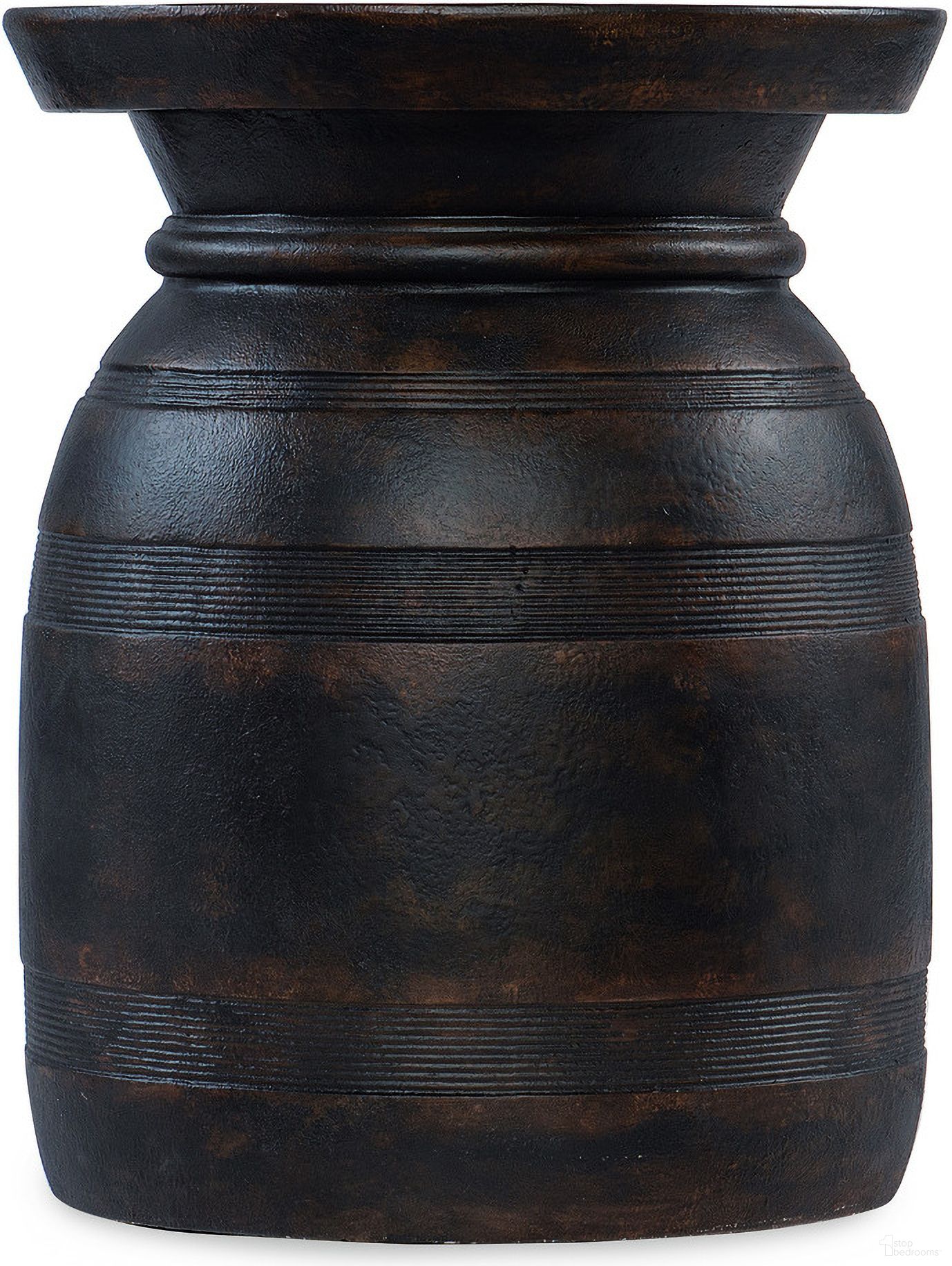 The appearance of Hooker Furniture Big Sky Urn Spot Table In Black designed by Hooker in the transitional interior design. This black piece of furniture was selected by 1StopBedrooms from Big Sky Collection to add a touch of cosiness and style into your home. Sku: 6700-50003-97. Material: Resin.