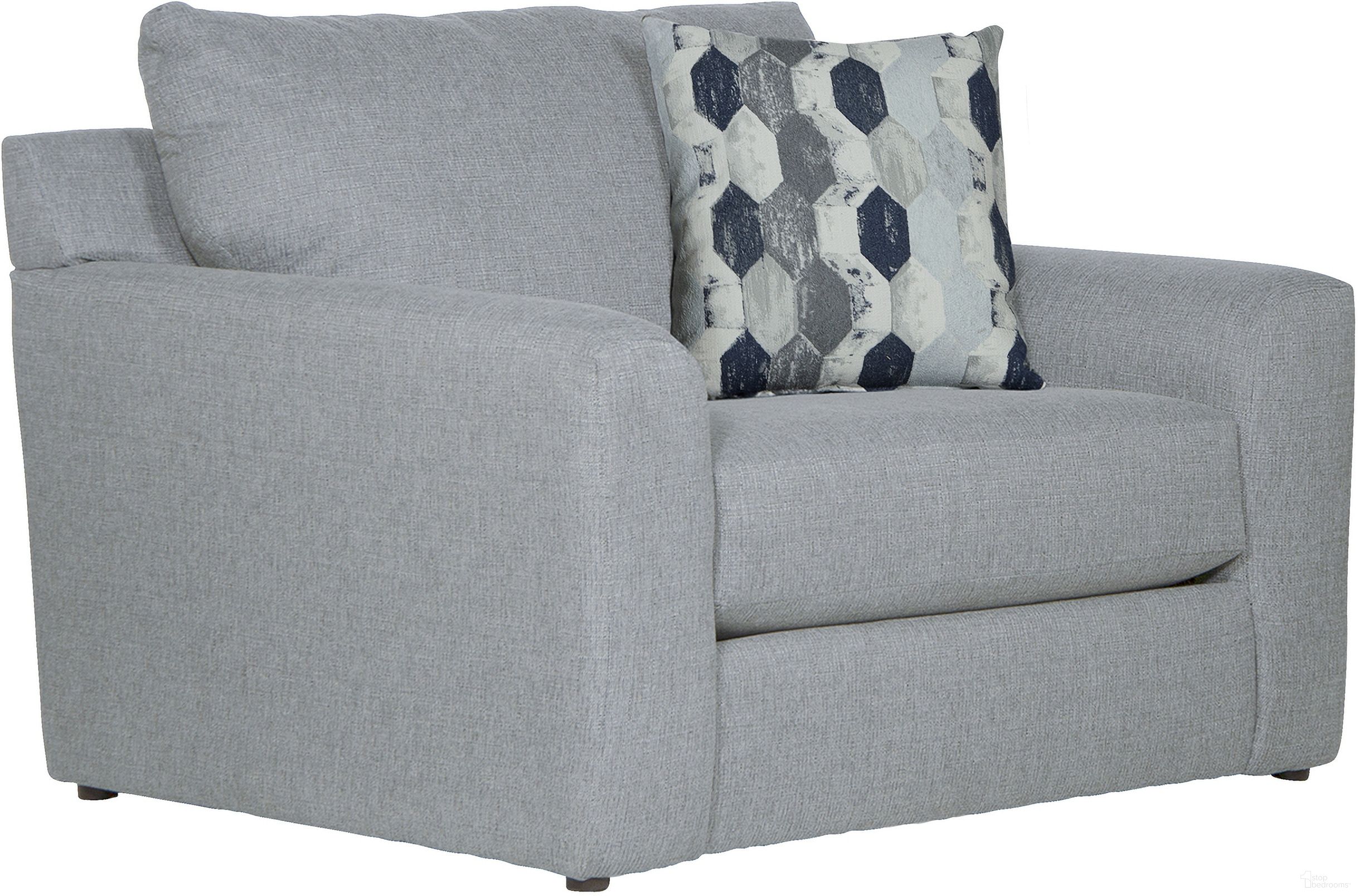 The appearance of Hooten Oversized Chair In Marine designed by Jackson in the traditional interior design. This marine piece of furniture was selected by 1StopBedrooms from Hooten Collection to add a touch of cosiness and style into your home. Sku: 328801184223207843. Material: Fabric.