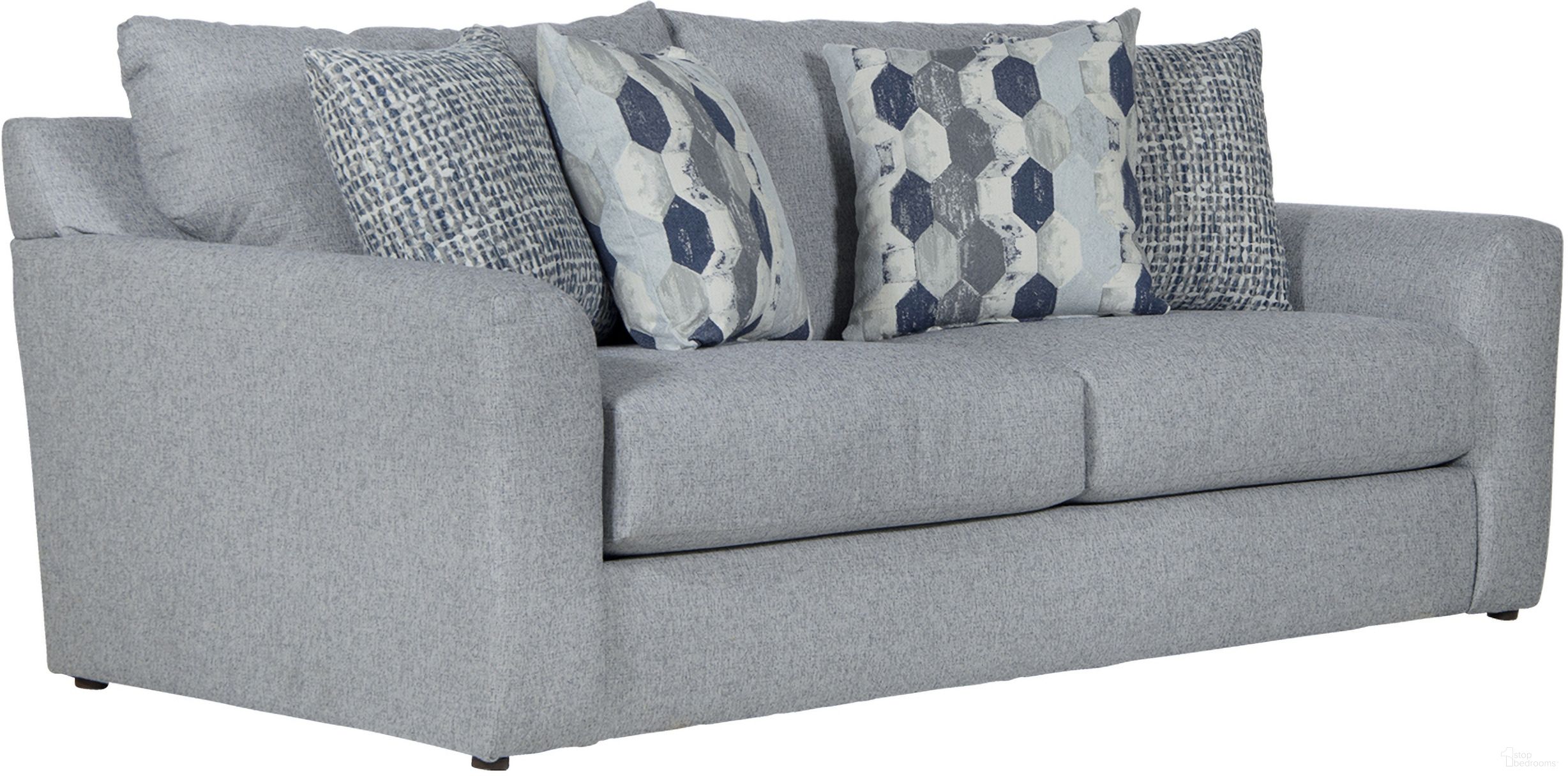 The appearance of Hooten Sofa In Marine designed by Jackson in the traditional interior design. This marine piece of furniture was selected by 1StopBedrooms from Hooten Collection to add a touch of cosiness and style into your home. Sku: 328803184223207843. Material: Fabric.