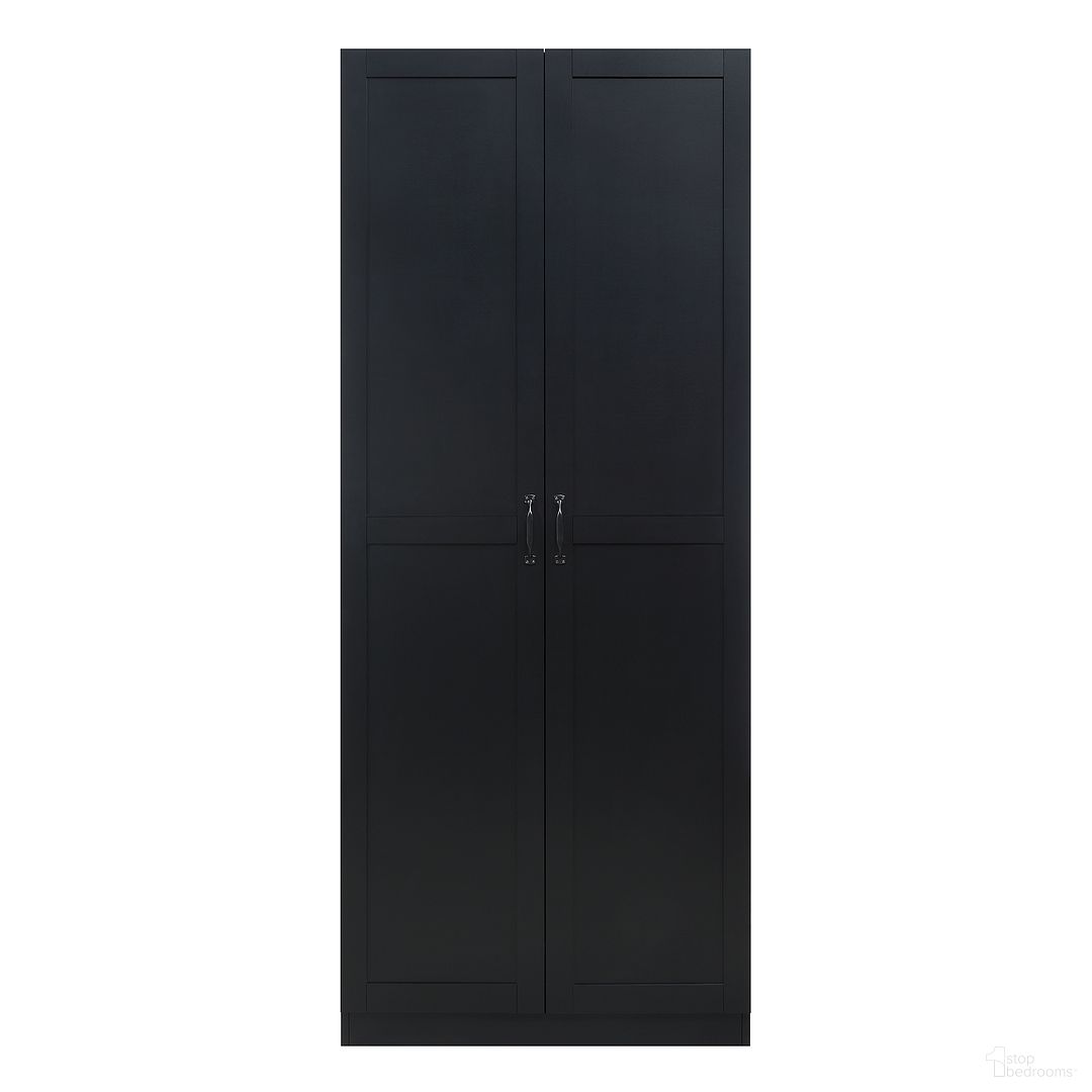 Hopkins Storage Closet with 7 Shelves In Black