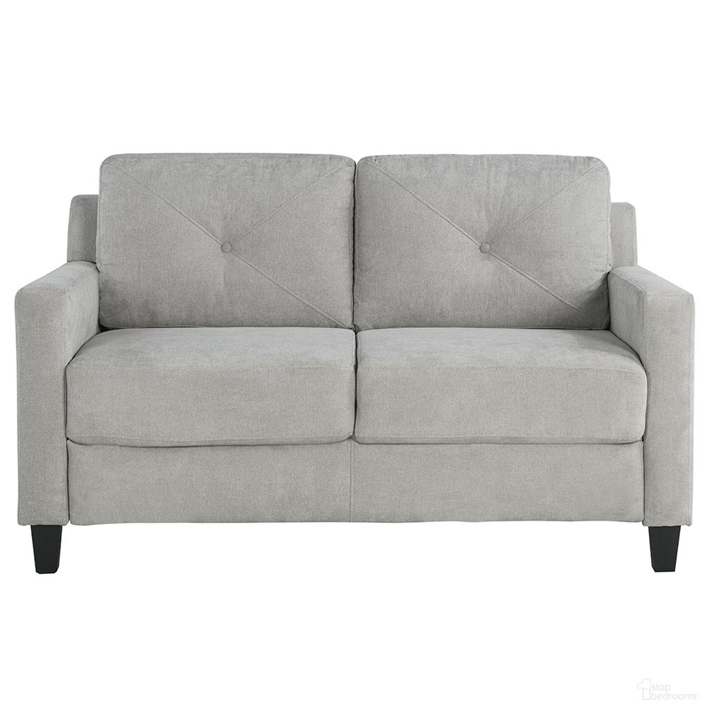The appearance of Horatio Loveseat In Taupe Chenille designed by ACME in the transitional interior design. This taupe chenille piece of furniture was selected by 1StopBedrooms from Horatio Collection to add a touch of cosiness and style into your home. Sku: LV02521. Material: Wood.