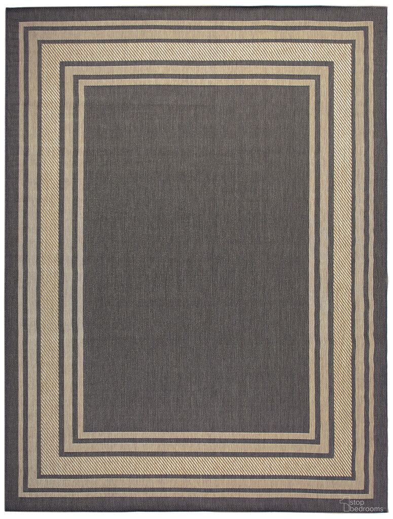 Horizon 10' x 14' Indoor Outdoor Modern Rug In Charcoal