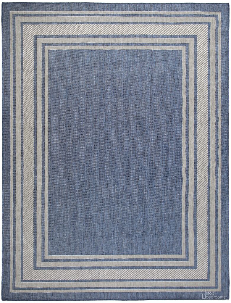 Horizon 10' x 14' Indoor Outdoor Modern Rug In Denim