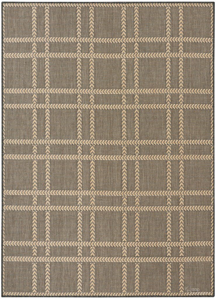 Horizon 4' x 6' Indoor Outdoor Modern Rug In Charcoal