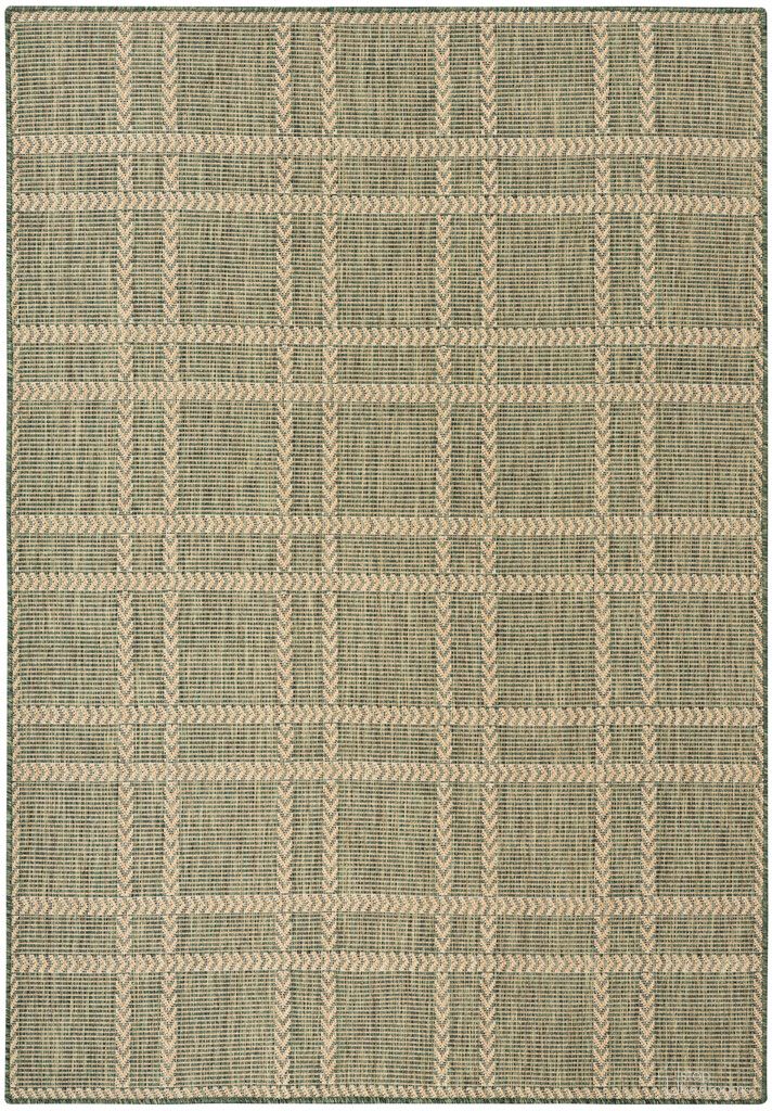 Horizon 4' x 6' Indoor Outdoor Modern Rug In Green