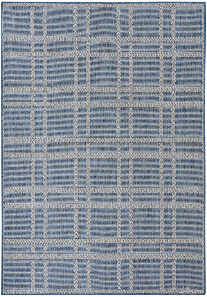 Horizon 4' x 6' Indoor Outdoor Modern Rug In Navy