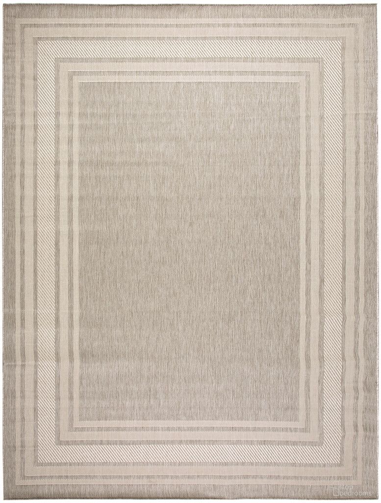Horizon 9' x 12' Indoor Outdoor Modern Rug In Grey