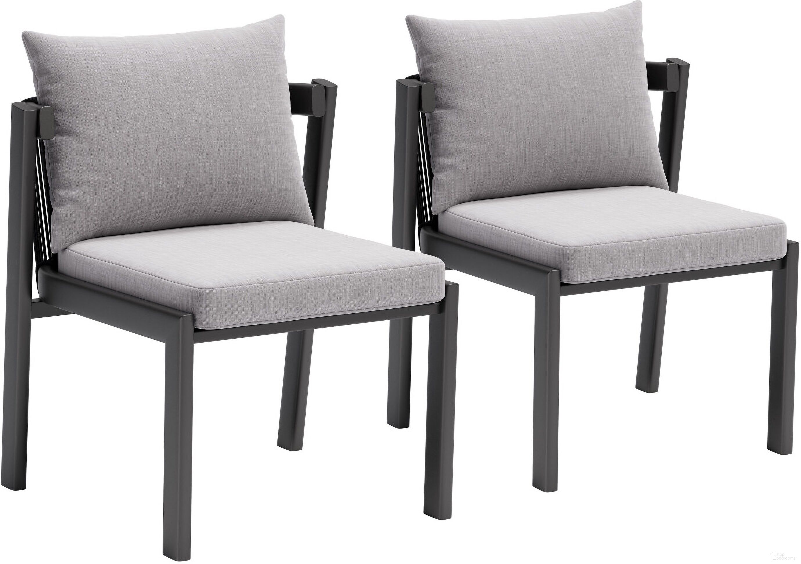 The appearance of Horizon Dining Chair Set of 2 In Gray designed by Zuo Modern in the modern / contemporary interior design. This gray piece of furniture was selected by 1StopBedrooms from Horizon Collection to add a touch of cosiness and style into your home. Sku: 704008. Material: Olefin. Chair Type: Side Chair.