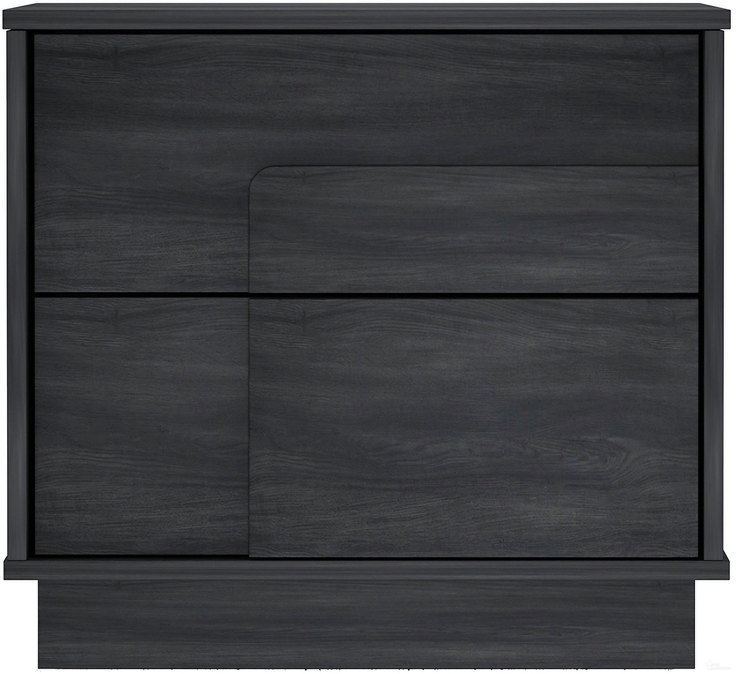 Horizon Nightstand In Charcoal Grey
