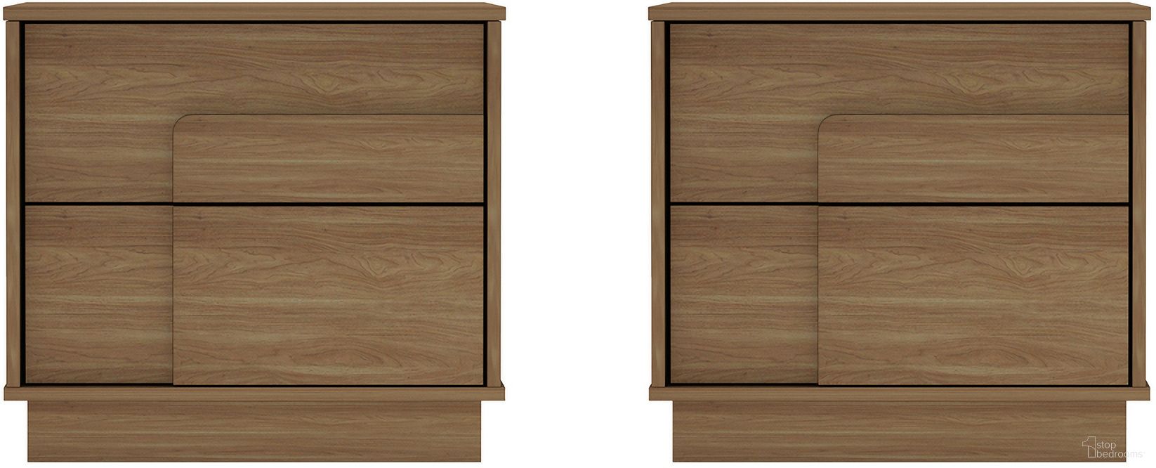 Horizon Nightstand Set of 2 In Maple