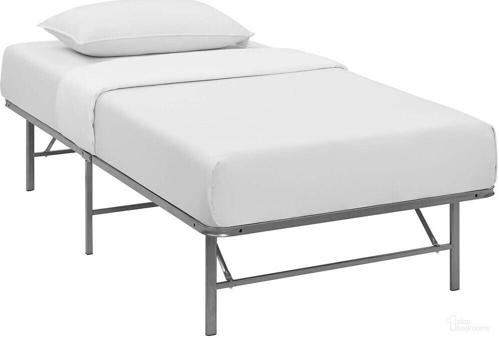 Horizon Twin Stainless Steel Bed Frame In Silver