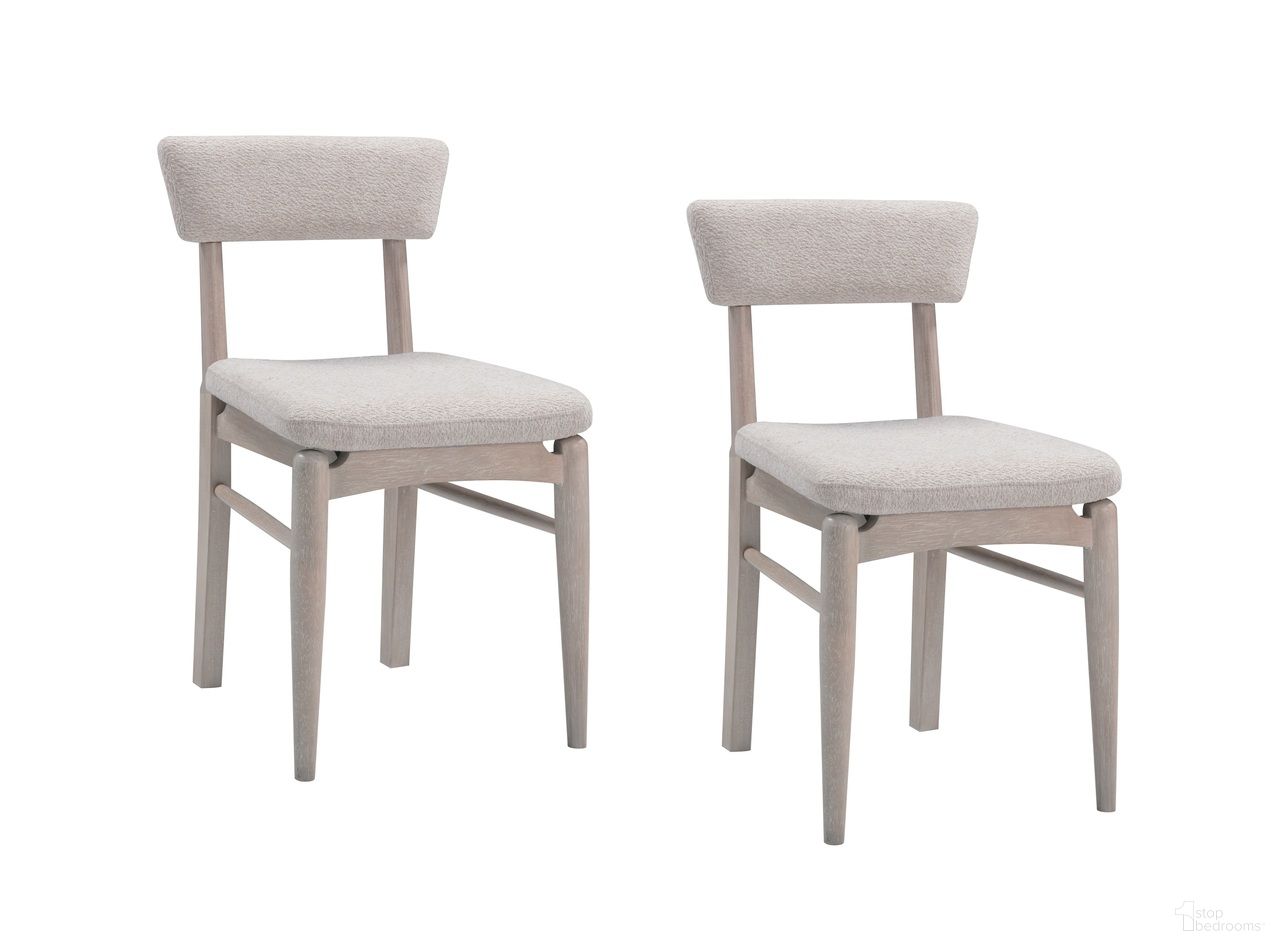 The appearance of Horizons Dining Chair Set of 2 In Cerused White Oak designed by Bassett Mirror Company in the modern / contemporary interior design. This white oak piece of furniture was selected by 1StopBedrooms from Horizons Collection to add a touch of cosiness and style into your home. Sku: 2533-DR-800-2. Material: Wood. Chair Type: Side Chair.