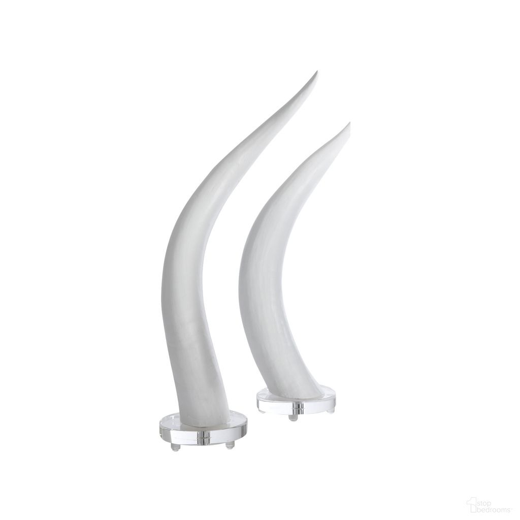 The appearance of Horns (S2) In White and Cream designed by Chelsea House in the modern / contemporary interior design. This white/cream piece of furniture  was selected by 1StopBedrooms from Bill Cain Collection to add a touch of cosiness and style into your home. Sku: 380585. Material: Composite.