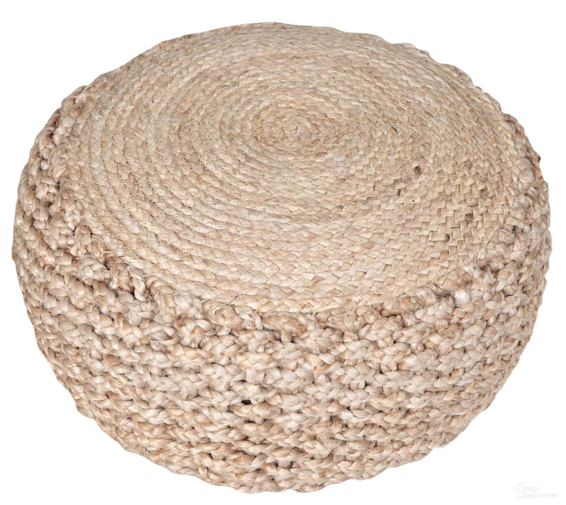 The appearance of Horza Solid Braided All-Natural Jute Ottoman Pouf In Tan designed by Rajani Home in the bohemian interior design. This tan piece of furniture was selected by 1StopBedrooms from Bova Collection to add a touch of cosiness and style into your home. Sku: 1C492998G49348. Material: Jute.