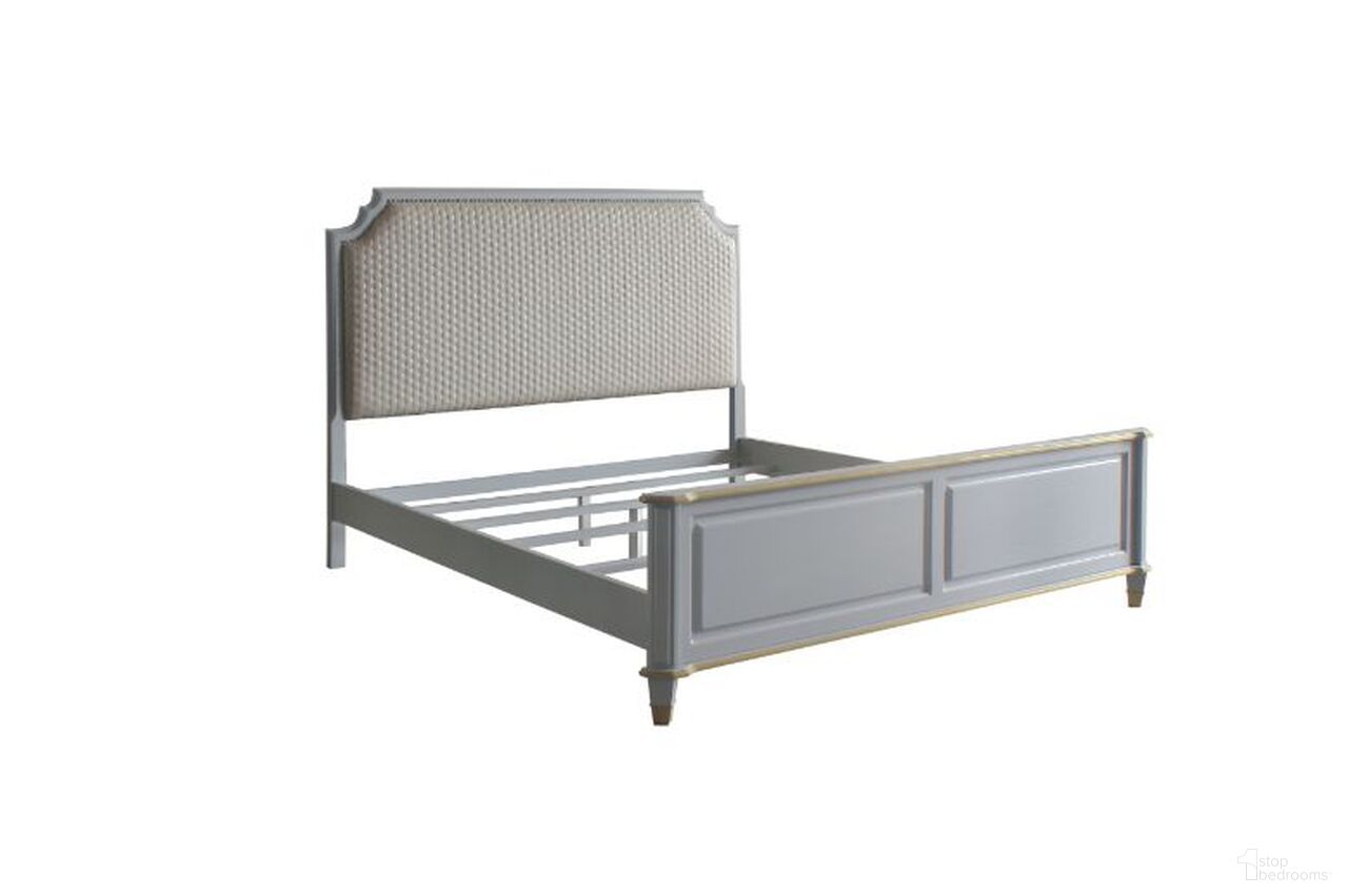 The appearance of House Marchese Queen Bed In Gray designed by ACME in the modern / contemporary interior design. This gray piece of furniture was selected by 1StopBedrooms from House Marchese Collection to add a touch of cosiness and style into your home. Sku: 28880Q-HB;28881Q-FB;28882Q-R. Bed Type: Panel Bed. Material: Wood. Bed Size: Queen.